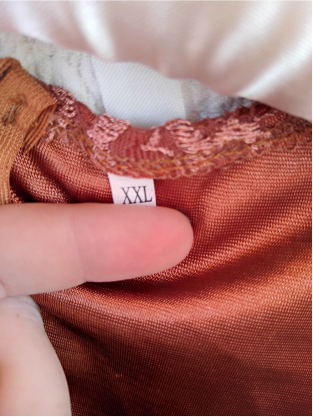 Tuscan red Lace Mini Dress Rust orange bodycon sexy fall copper autumn - Picture 6 of 9
